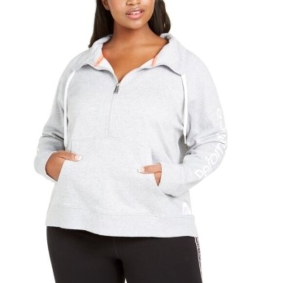 Calvin Klein Performance Plus Size Half-Zip Pullover - Picture 1 of 6